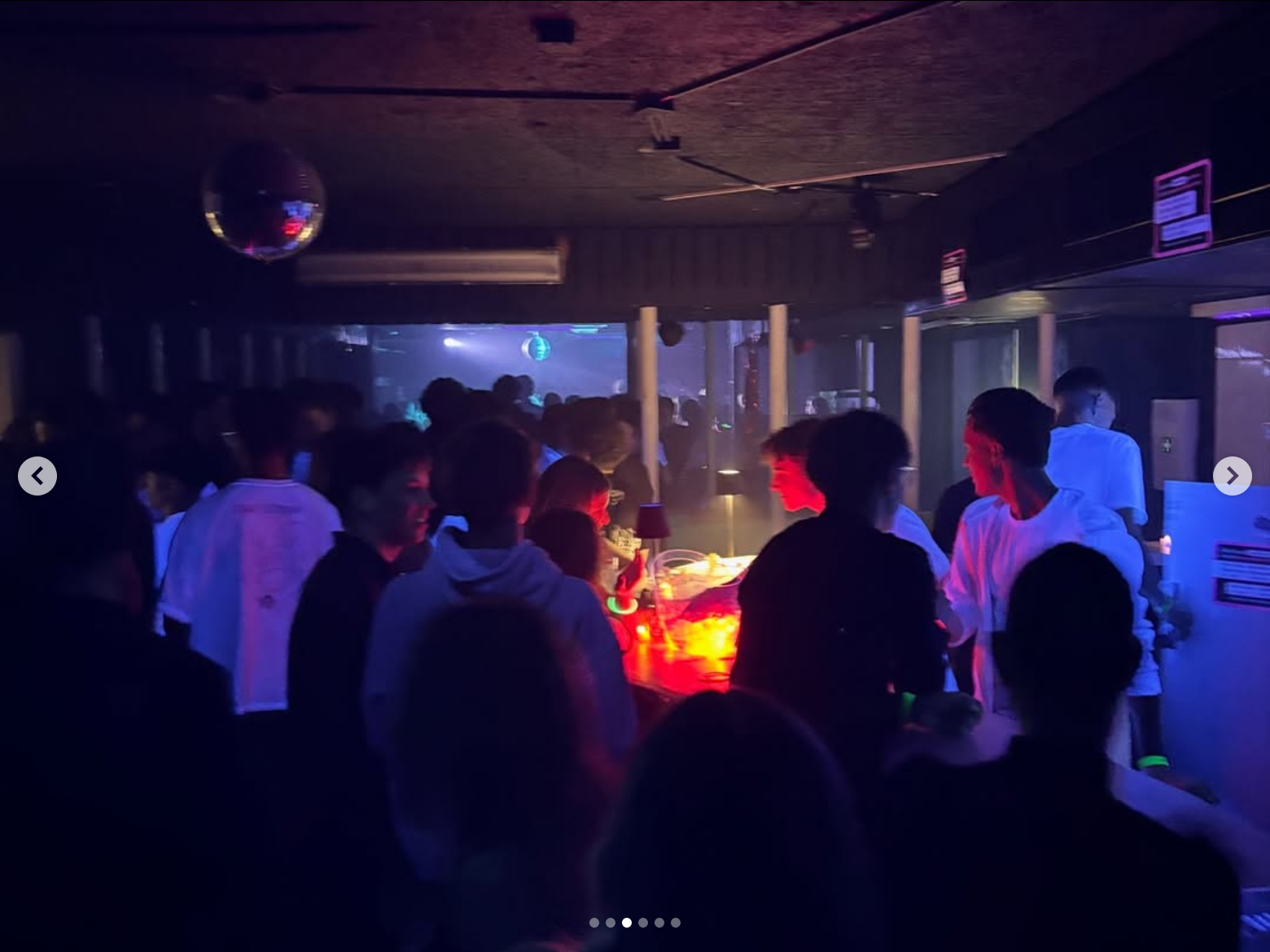 Disco ball venue dancefloor